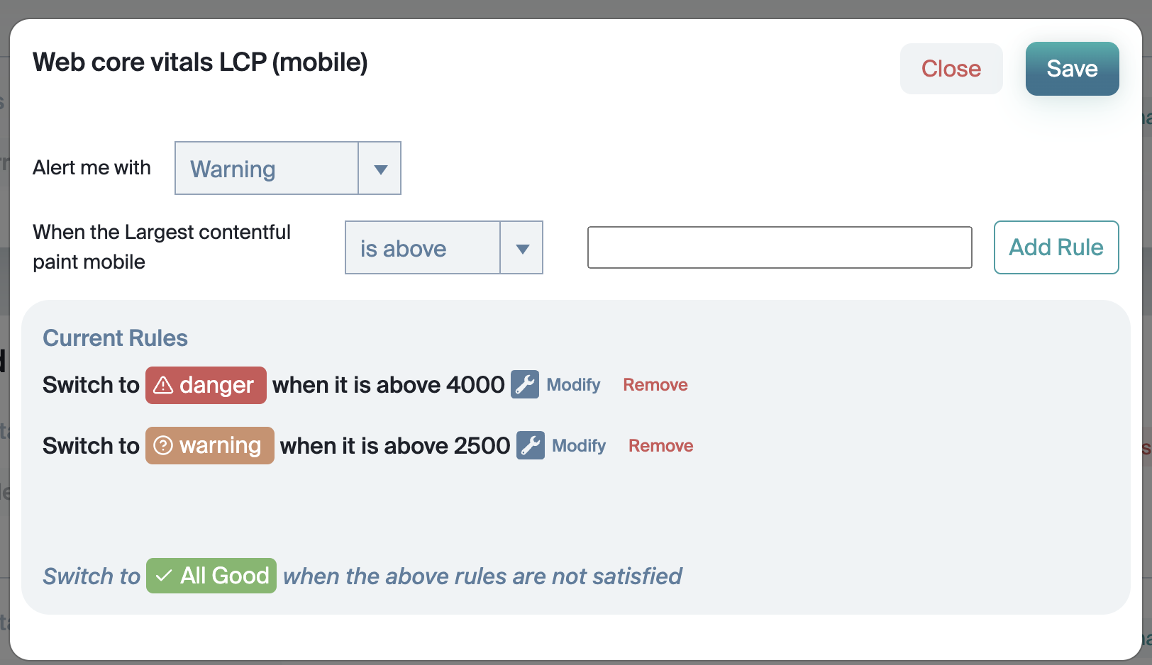 Core Web Vitals Check Basic Interface