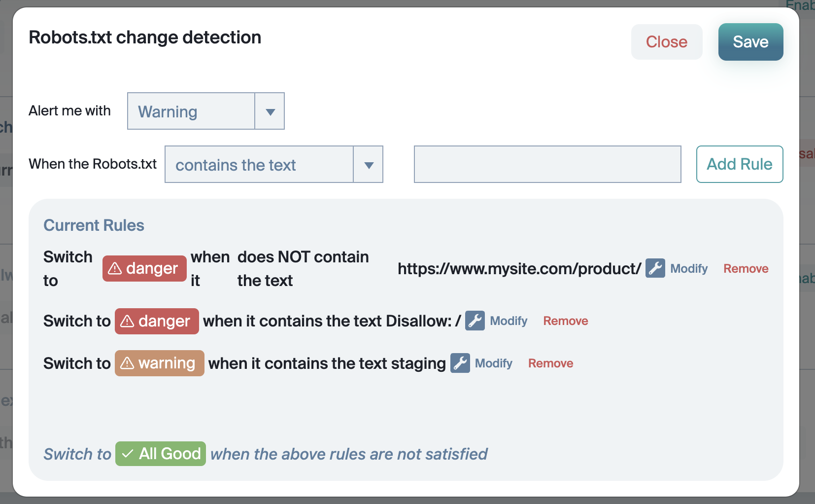 Rel Canonical Check Basic Interface